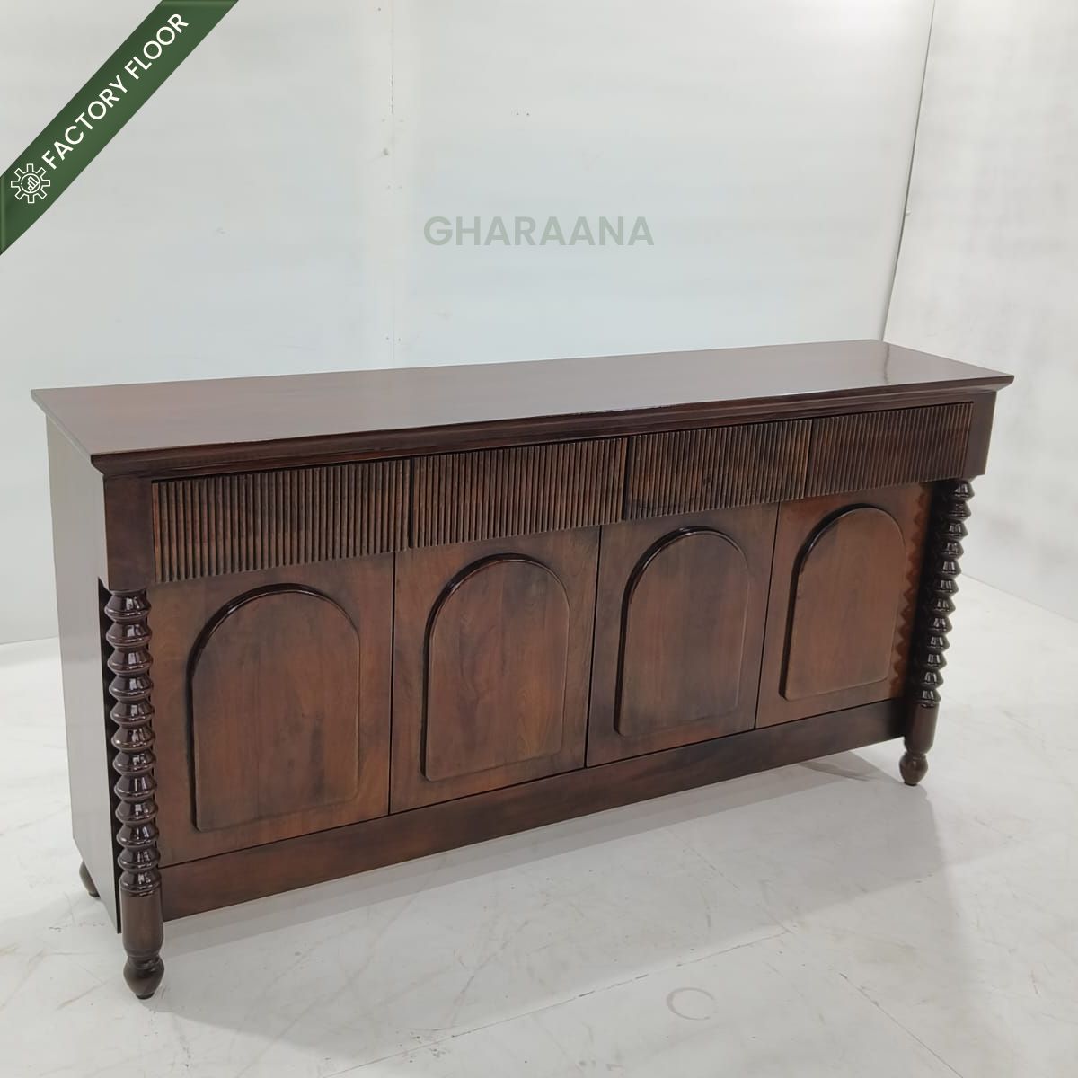 Kanak Wooden 70" Sideboard - Sideboards - Gharaana