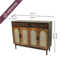 Tira Wooden Full Size Shoe Cabinet - Shoe Racks - Gharaana