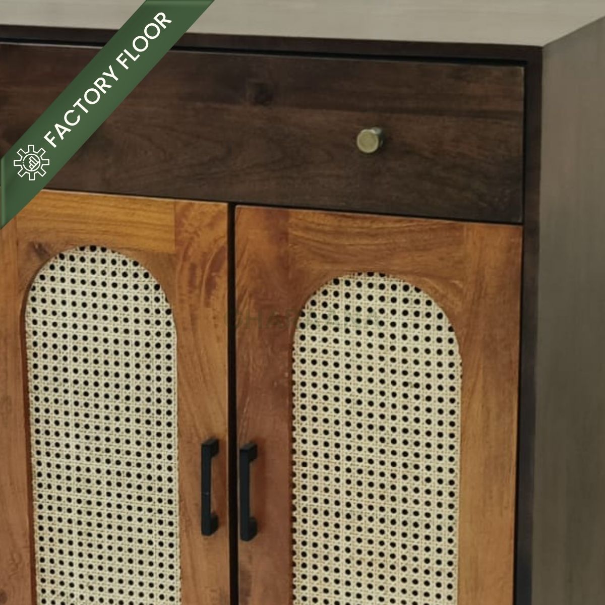Tira Wooden Full Size Shoe Cabinet - Shoe Racks - Gharaana