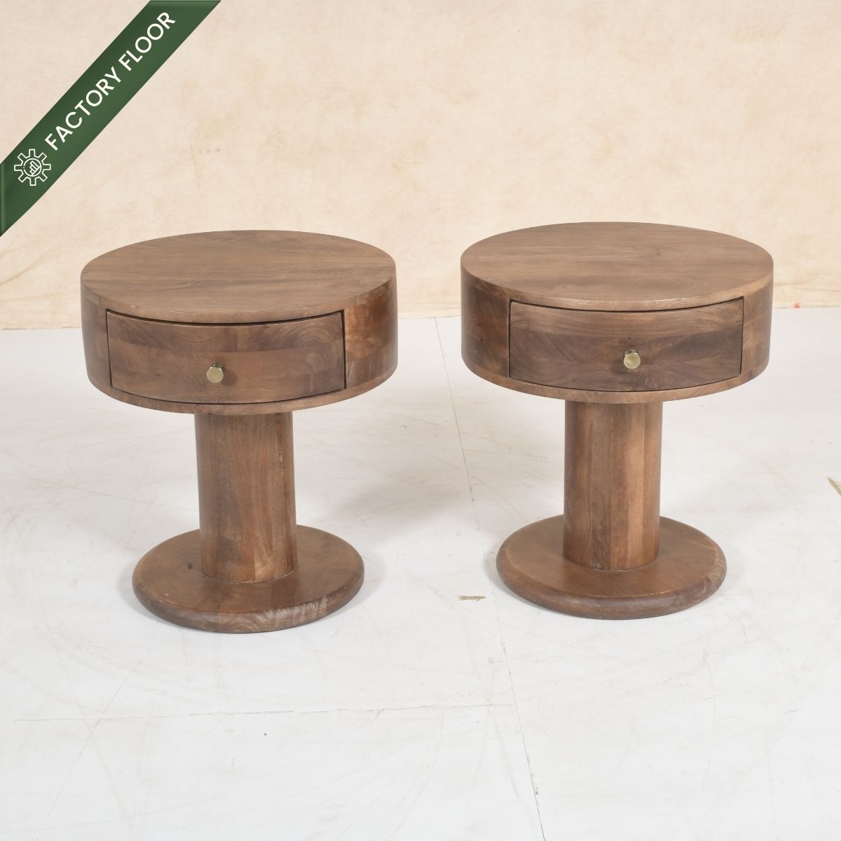 Avo Wooden Bedside Table - Bedsides - Gharaana
