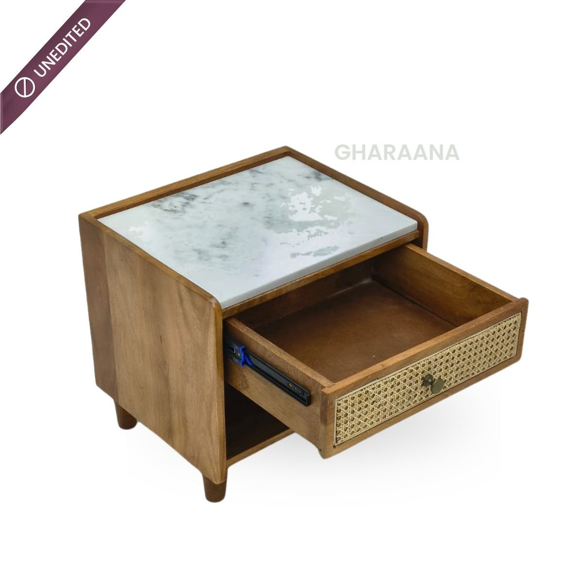 Amayah Marble Top Bedside Table