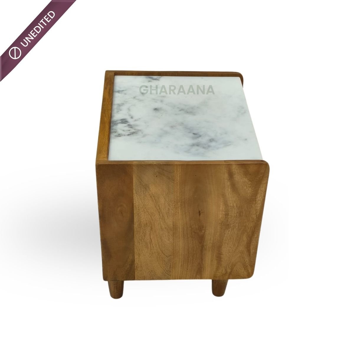 Amayah Marble Top Bedside Table