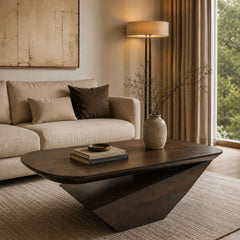 Gravity Modern Solid Wood Coffee Table - Large