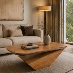 Gravity Modern Solid Wood Coffee Table - Small