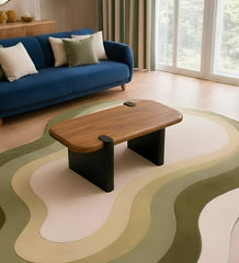 Rooted Modern Solid Wood Center Table - Centre Tables - Gharaana