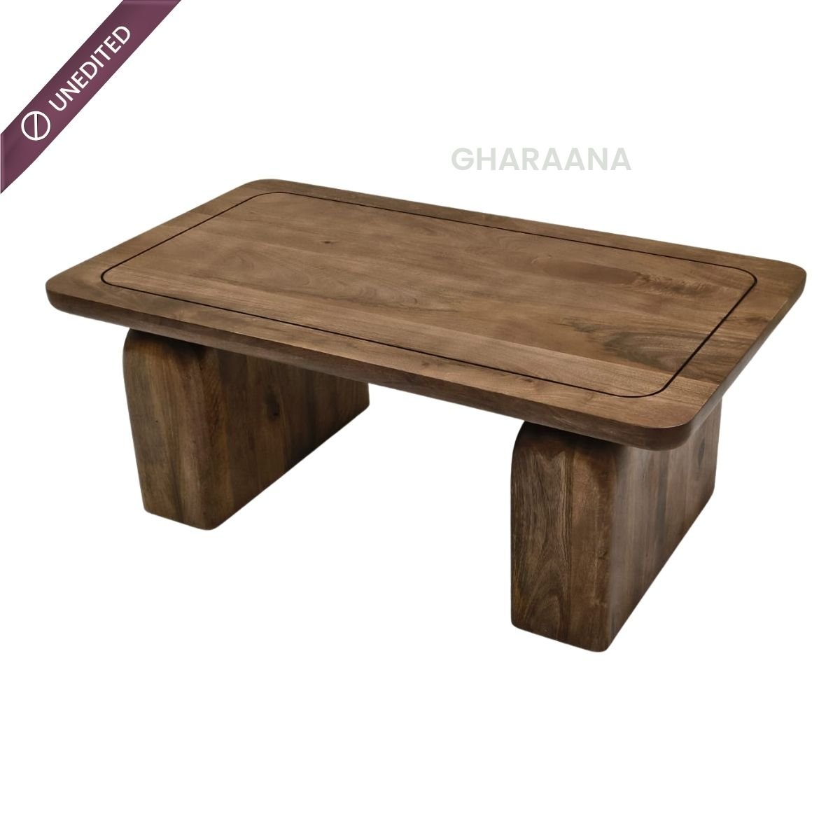 Jive Rectangular Top Solid Wood Center Table - Centre Tables - Gharaana