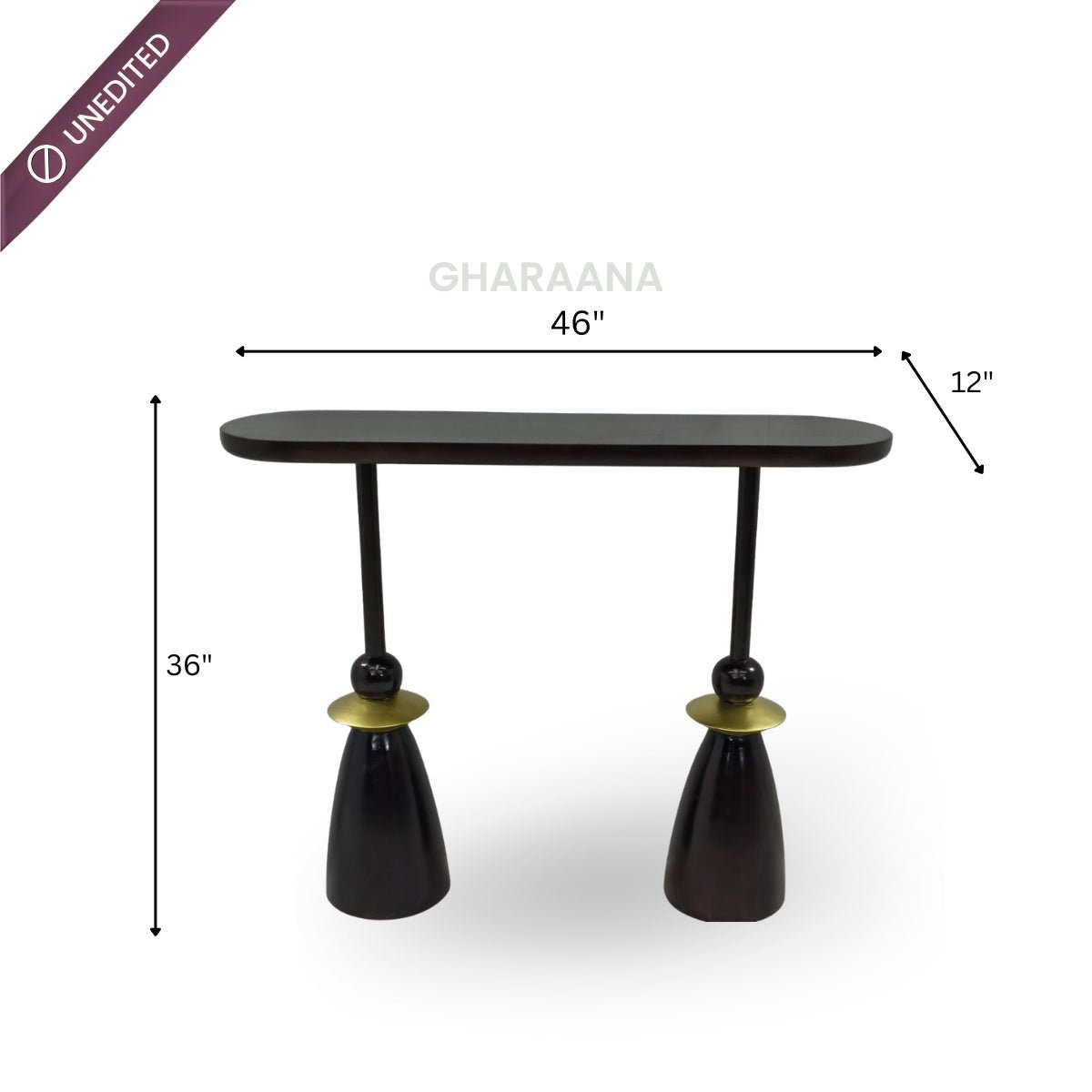 Kori Wooden Console Table - Console Tables - Gharaana