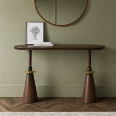 Kori Wooden Console Table - Console Tables - Gharaana