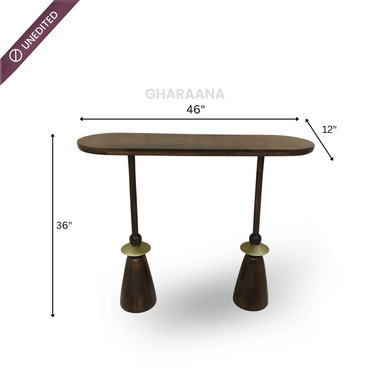 Kori Wooden Console Table - Console Tables - Gharaana