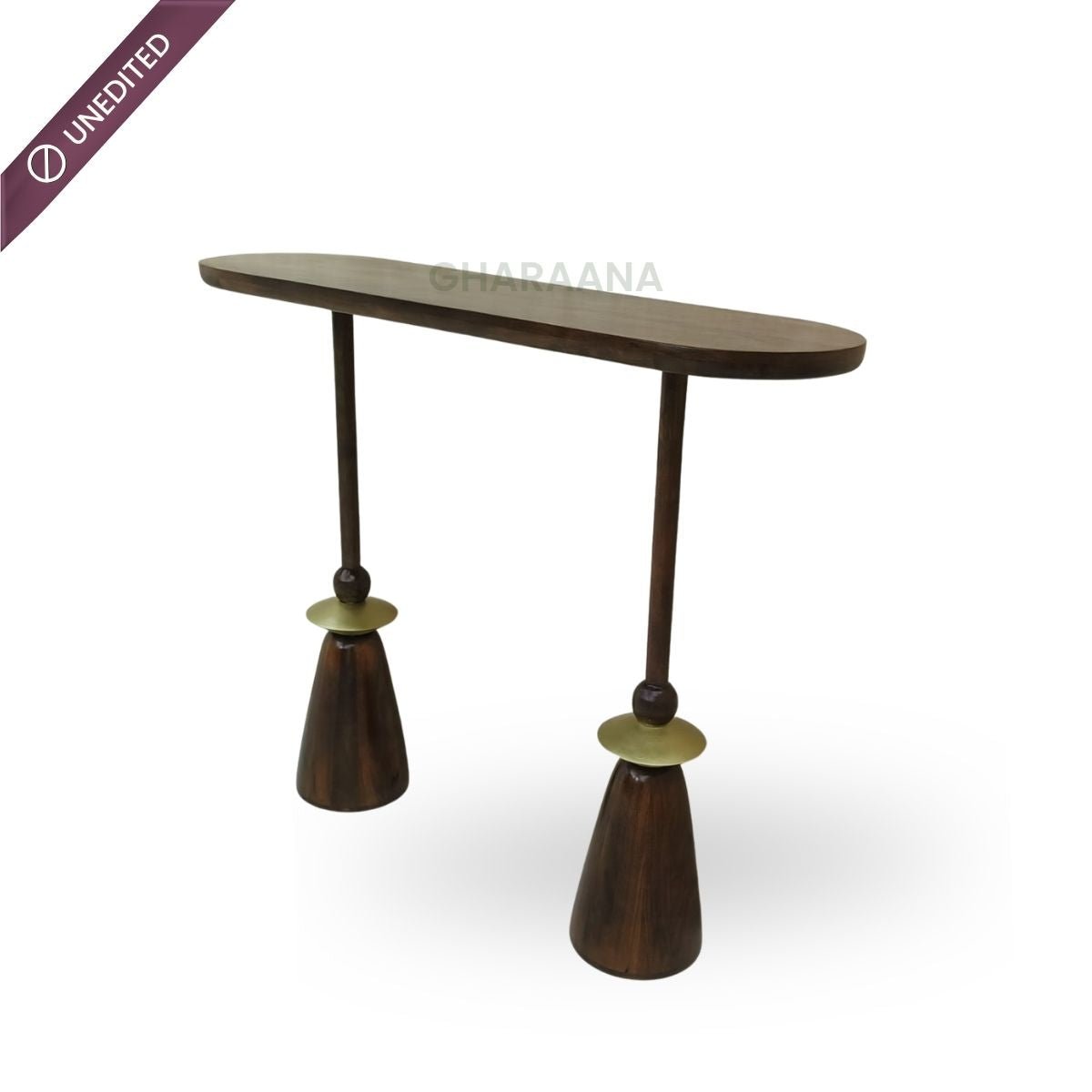 Kori Wooden Console Table - Console Tables - Gharaana