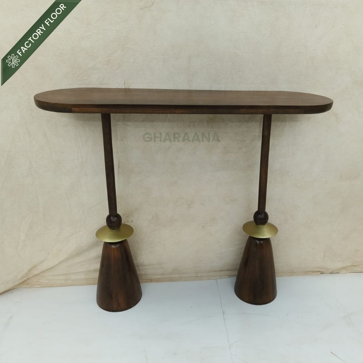 Kori Wooden Console Table - Console Tables - Gharaana