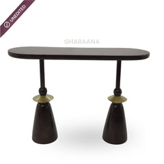 Kori Wooden Console Table - Console Tables - Gharaana