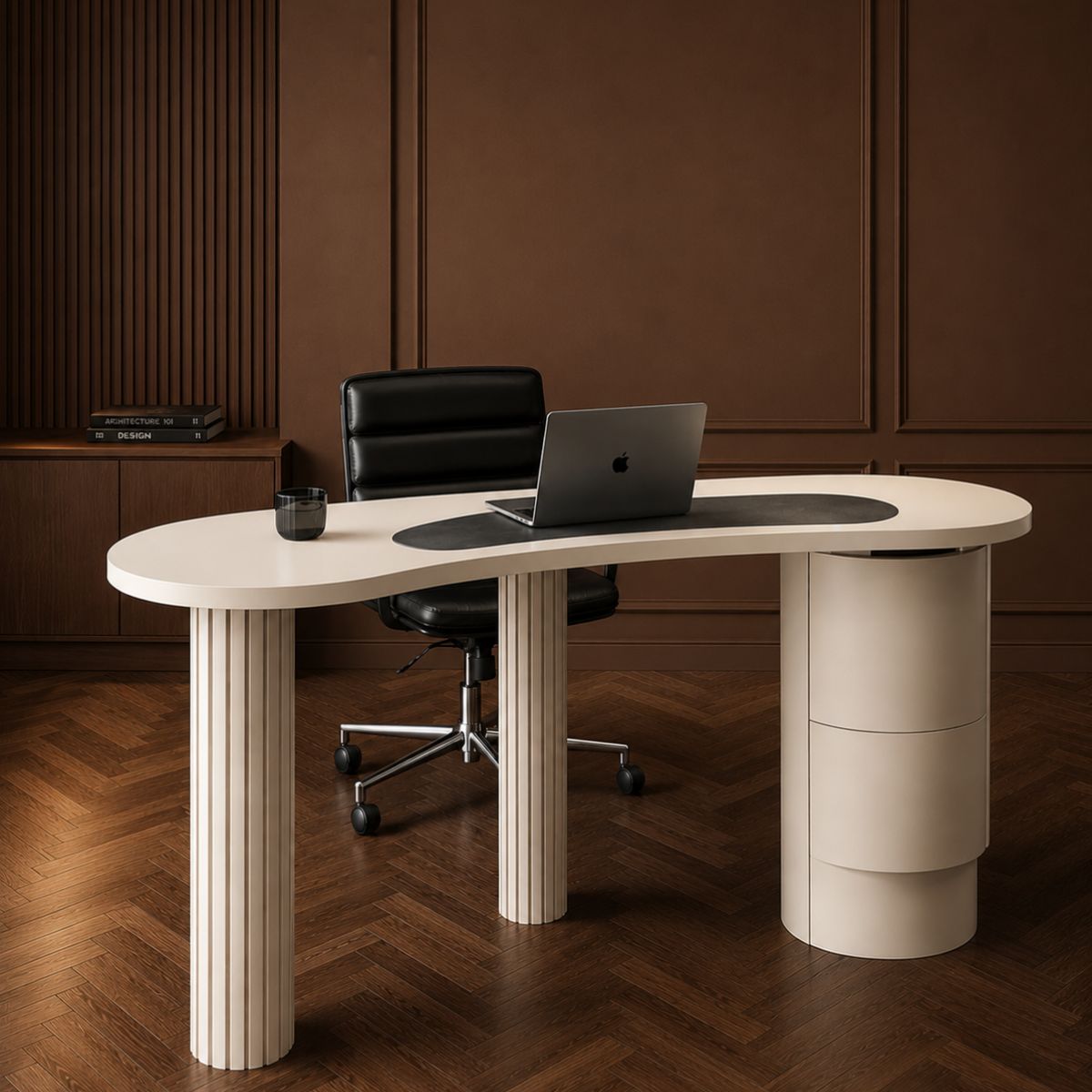 Alia Wooden Desk - Office Desk - Gharaana