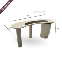 Alia Wooden Desk - Office Desk - Gharaana