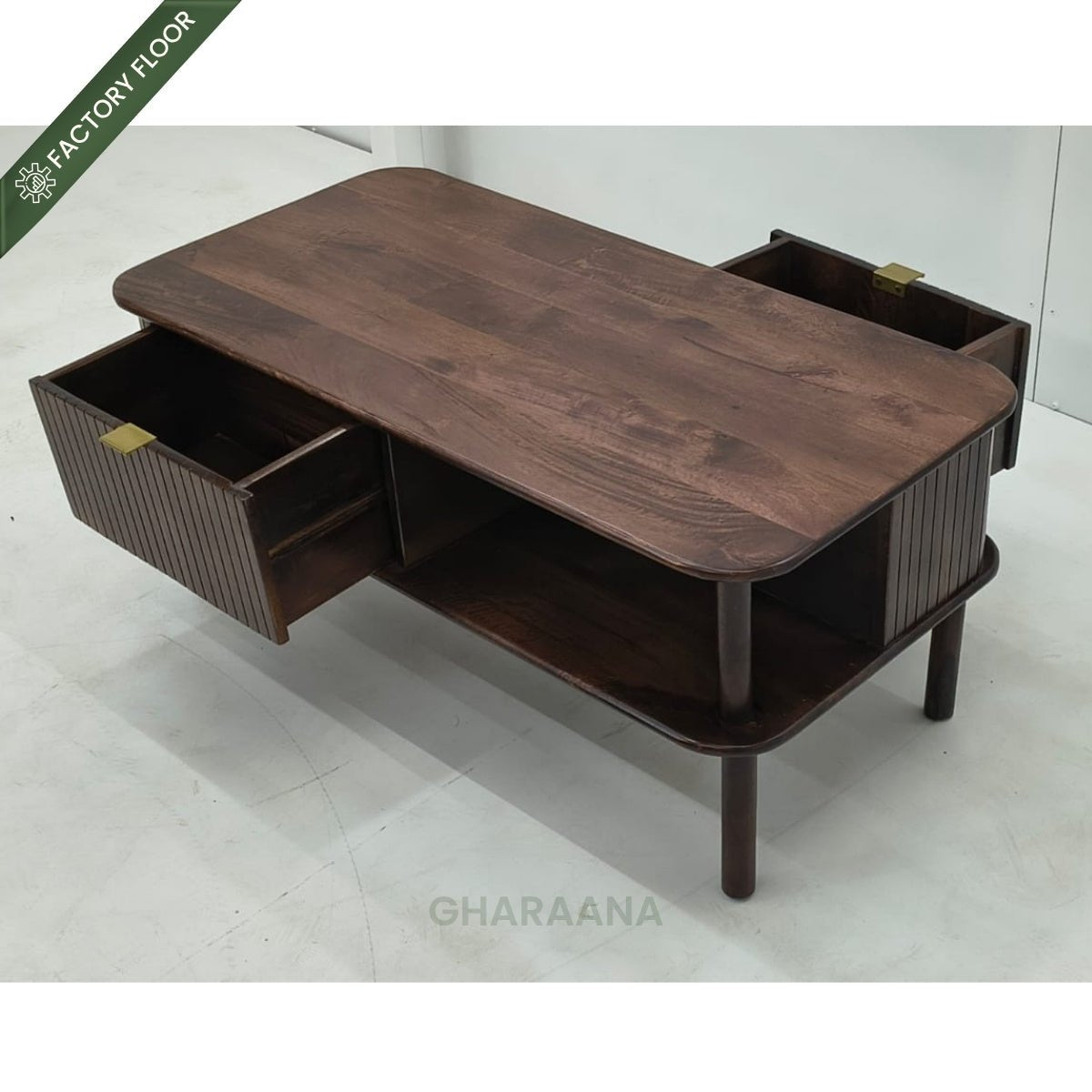 Kram Wooden Storage Centre Table - Centre Tables - Gharaana