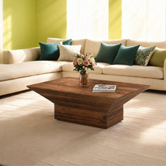 Luxe Sheesham Wood Teapoy Table - Centre Tables - Gharaana