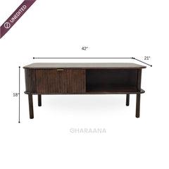 Kram Wooden Storage Centre Table - Centre Tables - Gharaana
