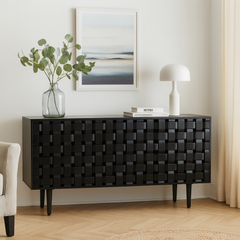 Woven Wooden 60" Sideboard