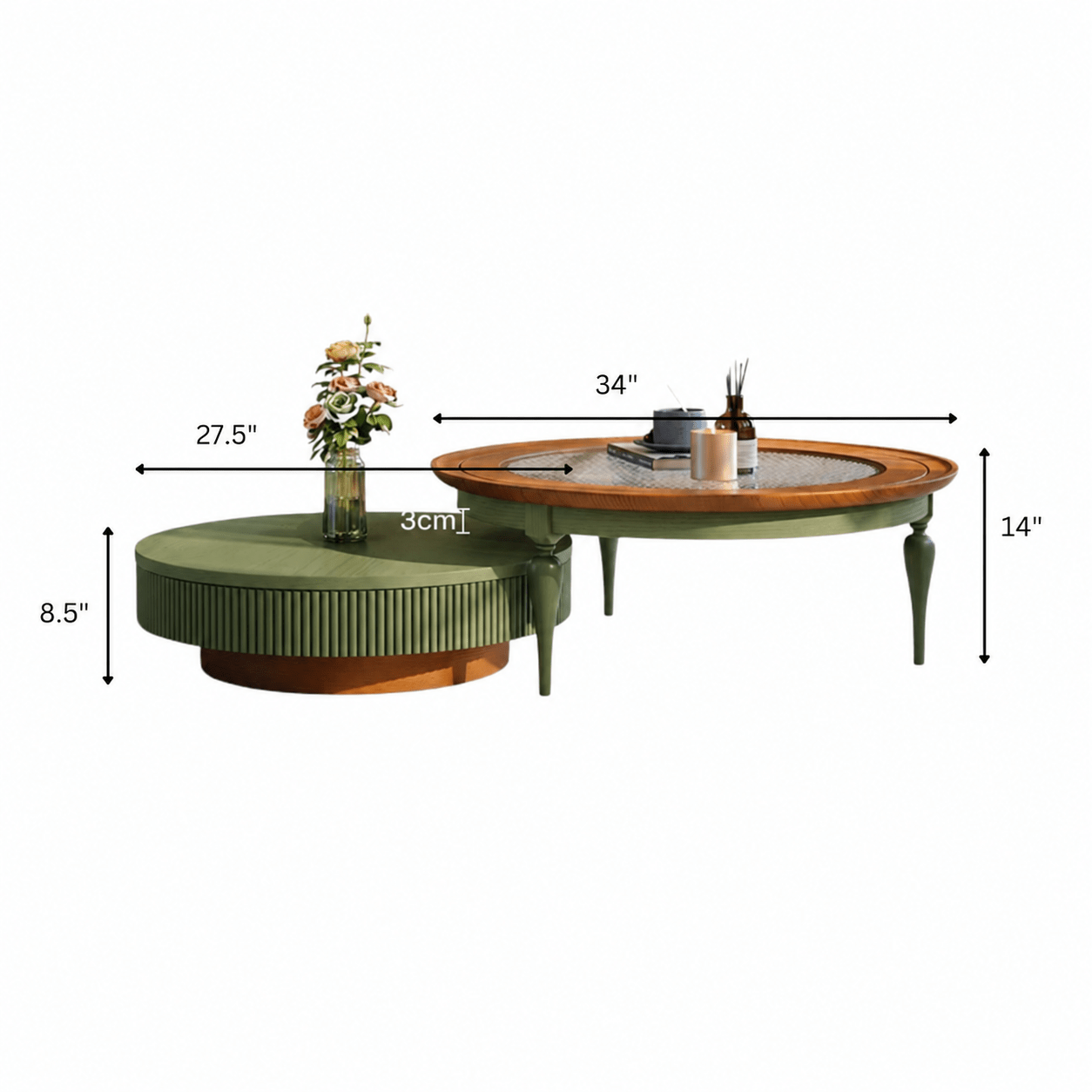 Virgo Solid Wood Centre Table - Centre Tables - Gharaana