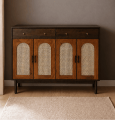 Tira Wooden Full Size Shoe Cabinet - Shoe Racks - Gharaana
