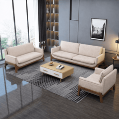 Raya Custom Wooden Upholstered Sofa - Sofas - Gharaana
