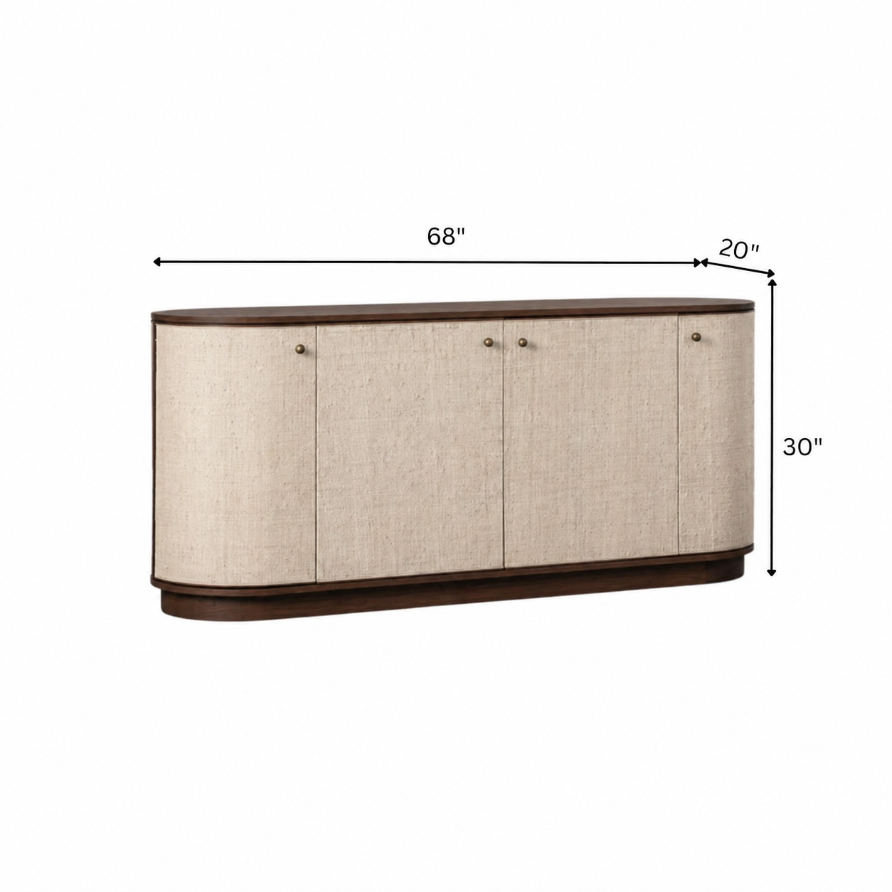 Maya Wooden Storage Cabinet