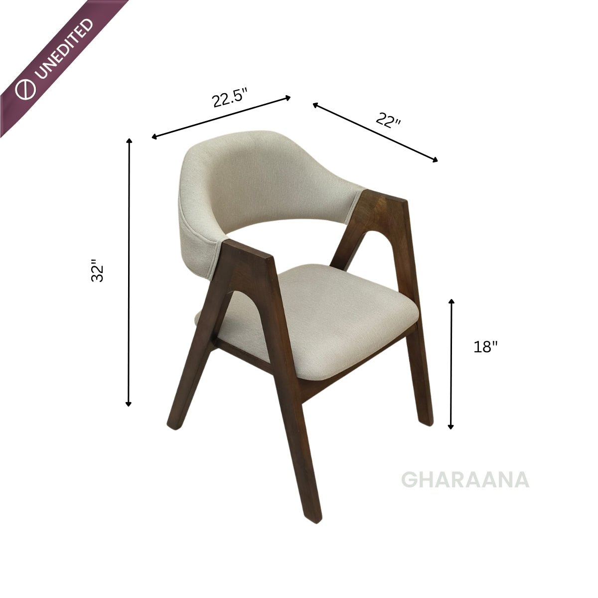 Ebony S/2 Dining Chairs - Dining Chairs - Gharaana