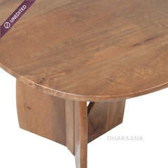 Crescent Wooden Dining Table Set