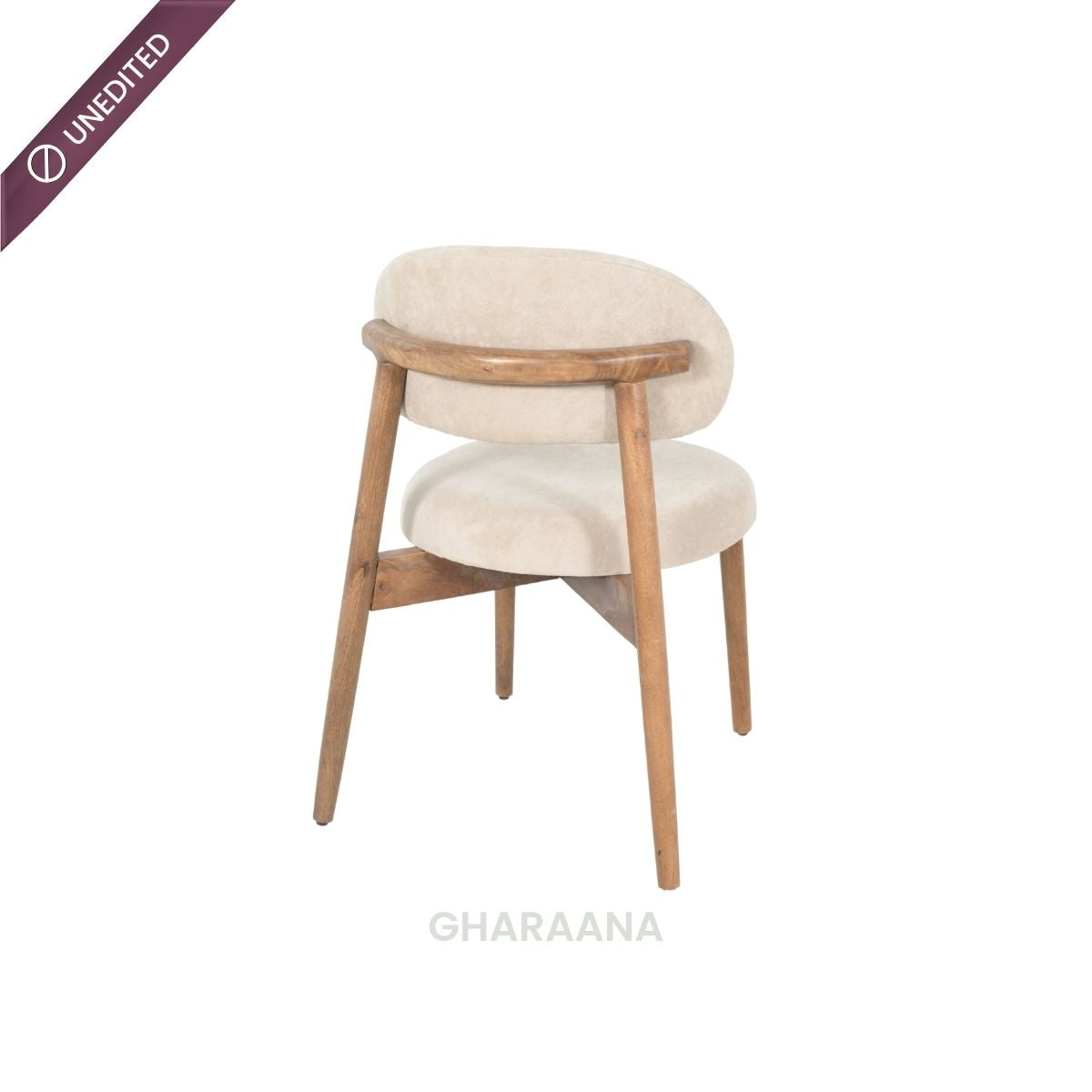 Crescent Wooden Dining Table Set