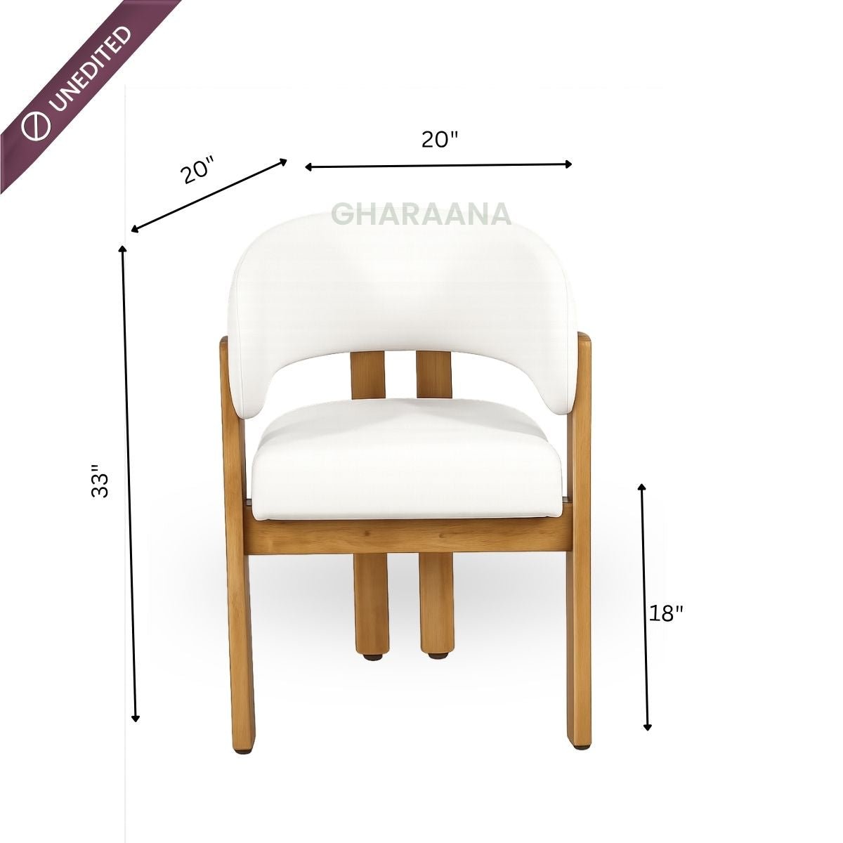 Flute Wooden Dining Table Set - Dining Set - Gharaana