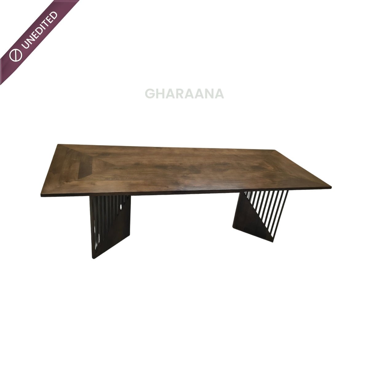 Rida Wooden Dining Table Set with chairs - Dining Set - Gharaana