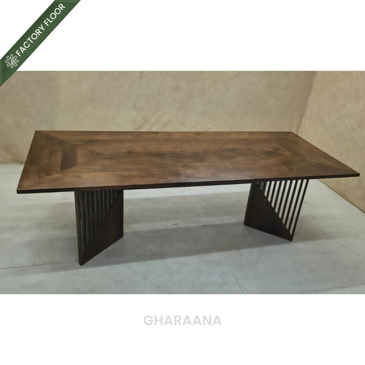 Rida Wooden Dining Table Set with chairs - Dining Set - Gharaana