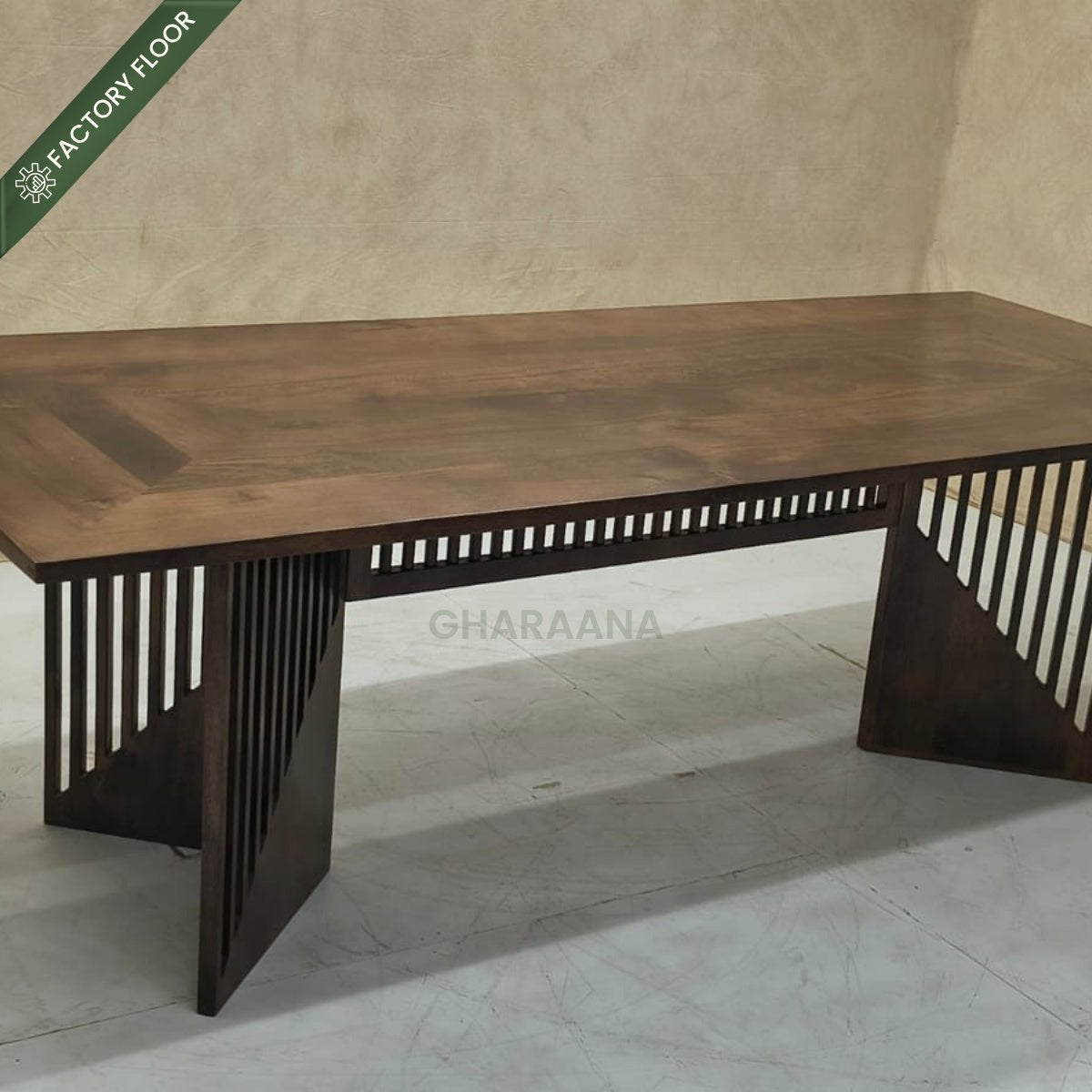 Rida Wooden Dining Table Set with chairs - Dining Set - Gharaana