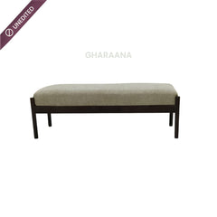 Verona Plush Wooden Bench - Dining Chairs - Gharaana
