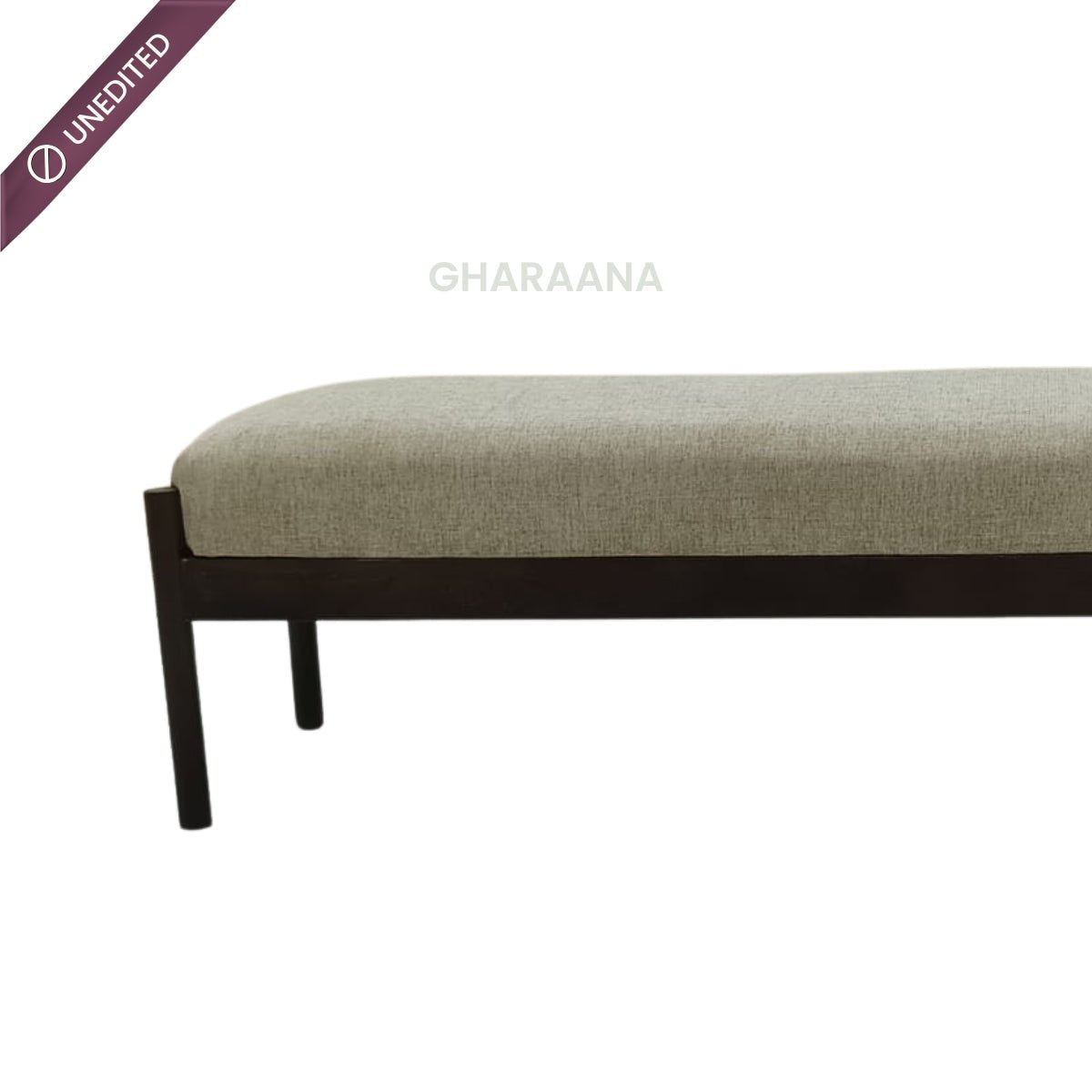 Verona Plush Wooden Bench - Dining Chairs - Gharaana