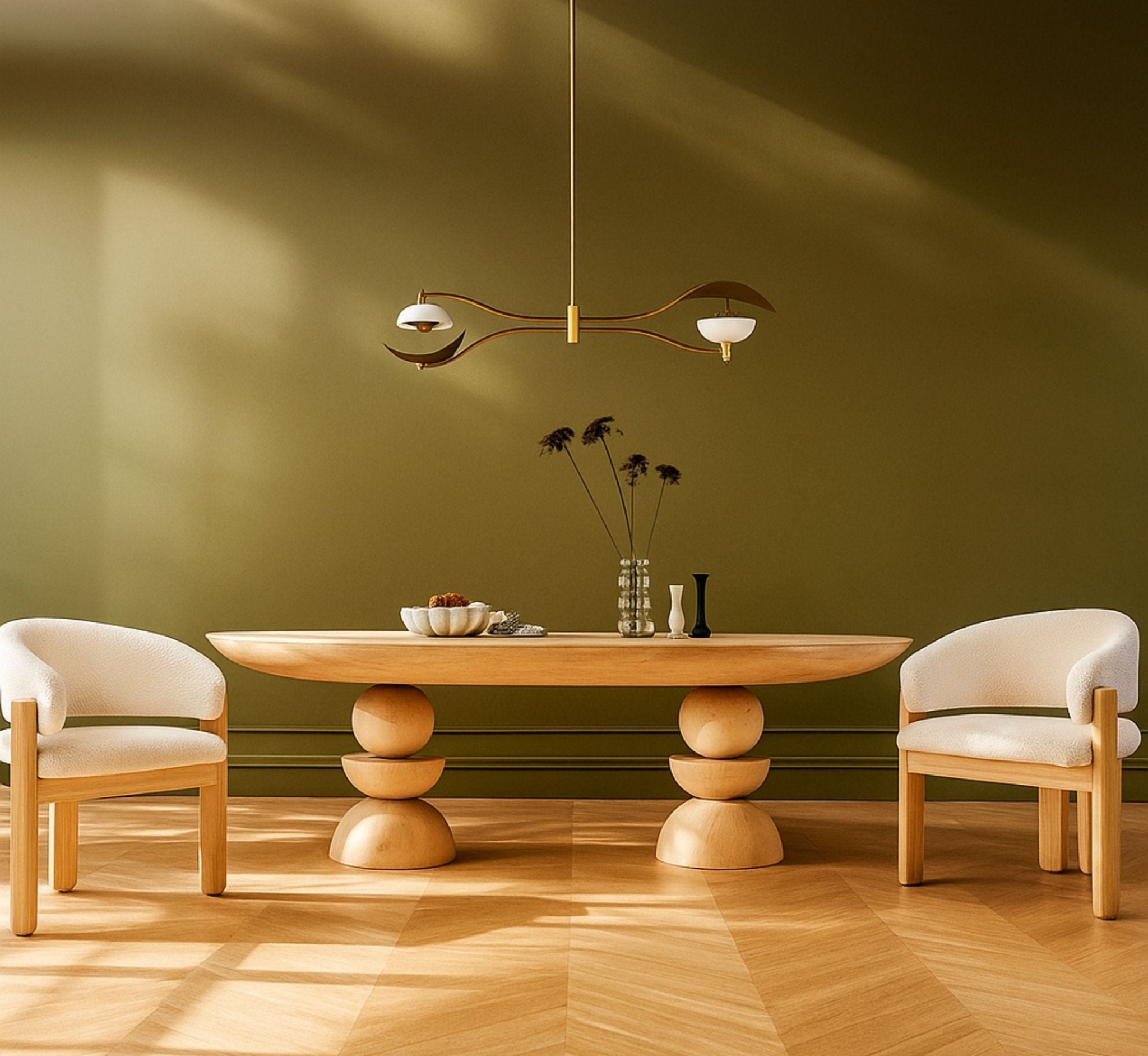 Somany Wooden Dining Table Set - Dining Set - Gharaana