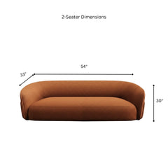 Reeva Custom Wooden Upholstered Leatherette Sofa - Sofas - Gharaana