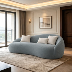 Lily Wooden Upholstered Sofa