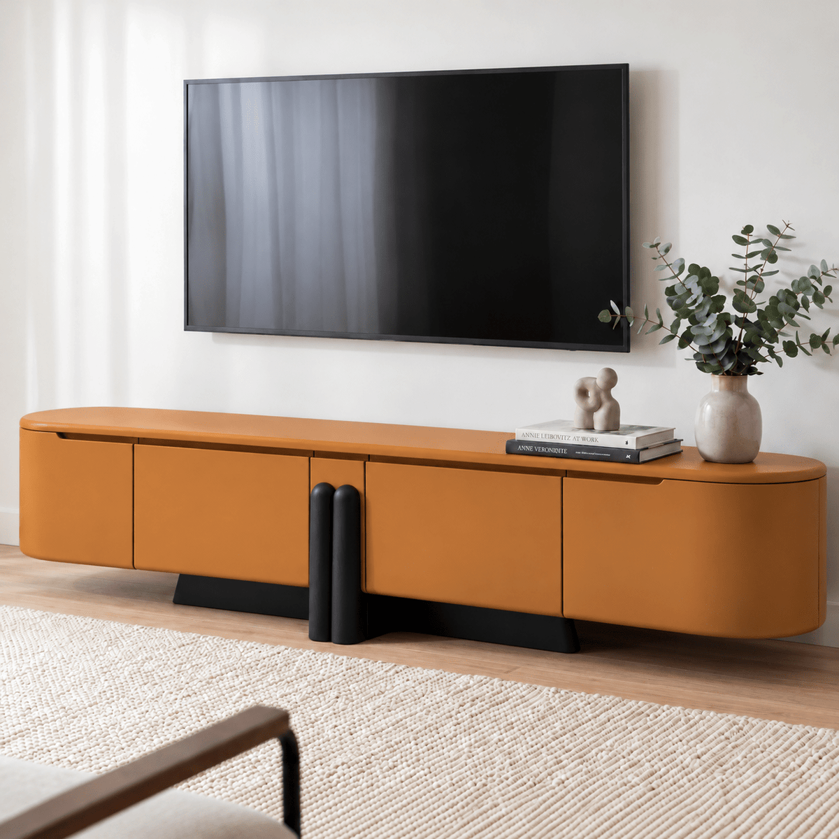 Reeva Wooden 6FT TV Console - Entertainment Centers & TV Stands - Gharaana