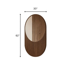Kiva 62" Fluting Wall Mirror - Mirrors - Gharaana