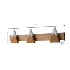 Snow Wooden Wall-Hooks