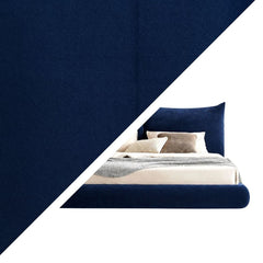 Eva 100% Solid Wood Upholstered Bed - Beds - Gharaana