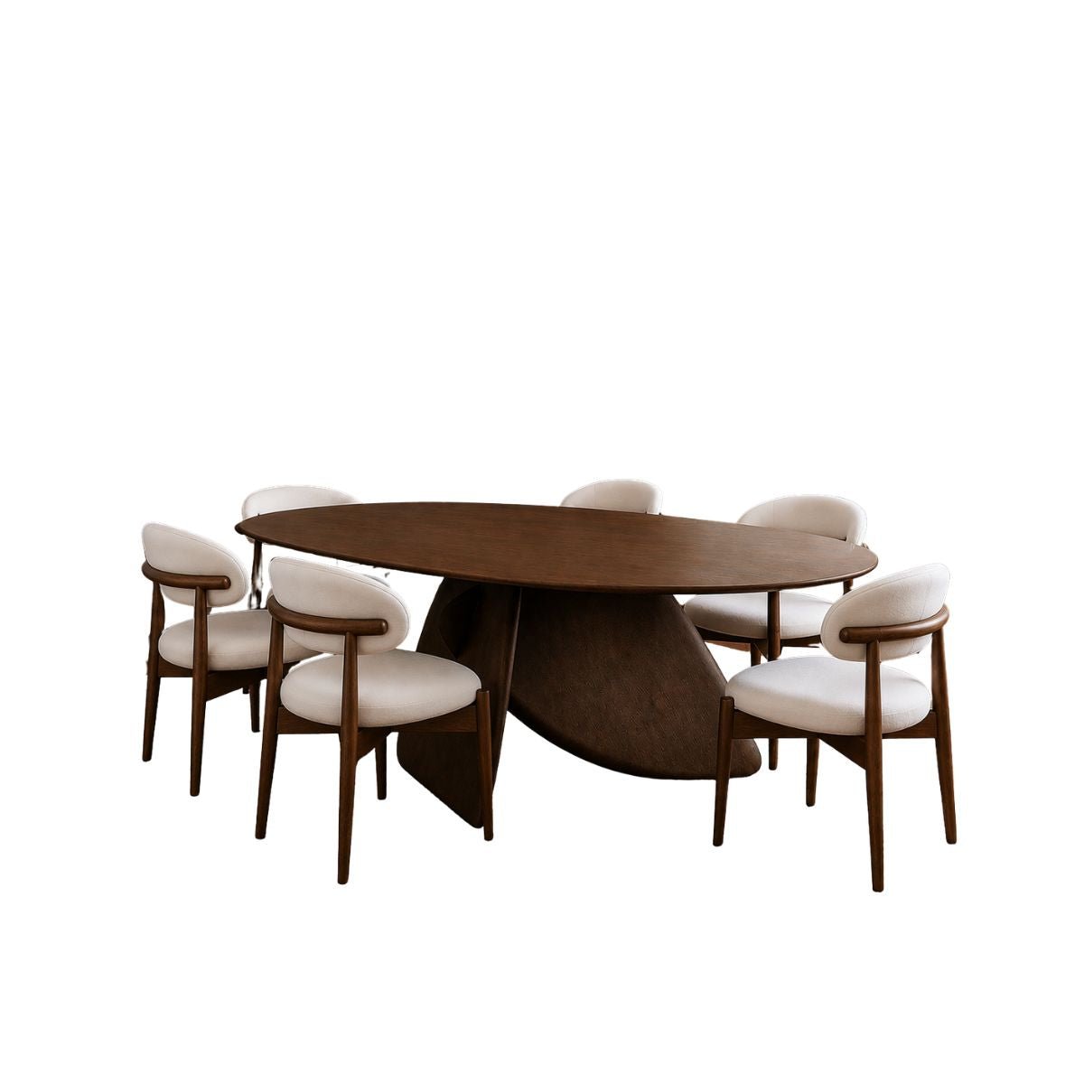 Celine Wooden Dining Table Set - Dining Set - Gharaana