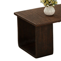 Cage Rectangular Top Solid Wood Center Table