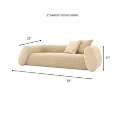 Avelline Custom Wooden Upholstered Sofa - Sofas - Gharaana