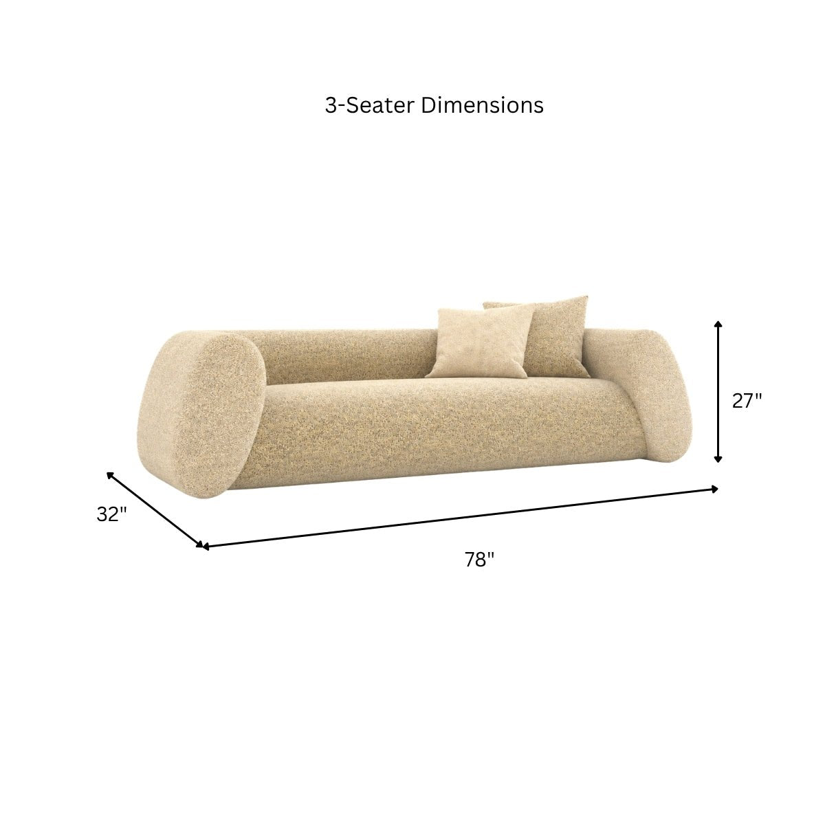 Avelline Custom Wooden Upholstered Sofa - Sofas - Gharaana