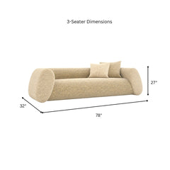 Avelline Custom Wooden Upholstered Sofa - Sofas - Gharaana
