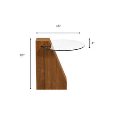 Picasso Wooden Side Table - Side Tables - Gharaana