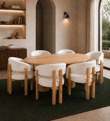 Somany Wooden Dining Table Set - Dining Set - Gharaana