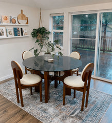 Graham Glass-Top Dining Table Set